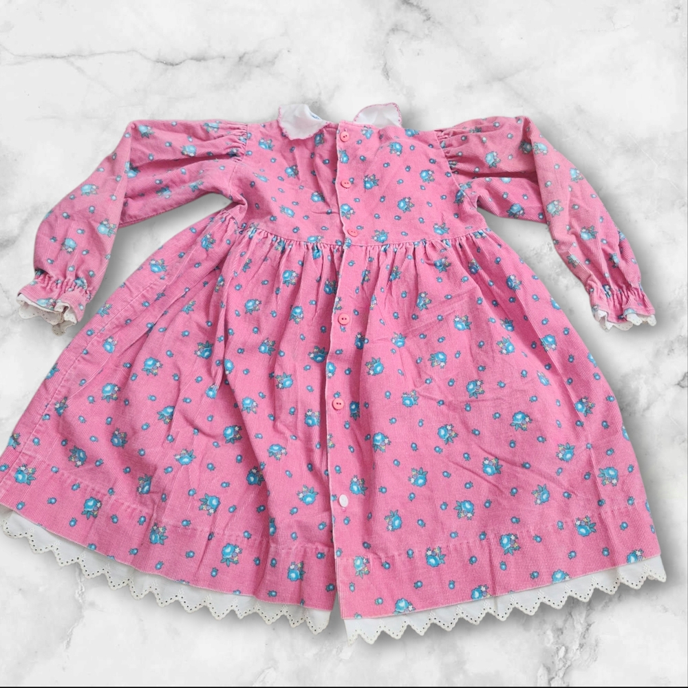 Pink Floral Long Sleeve Dress - Picture 4 of 11